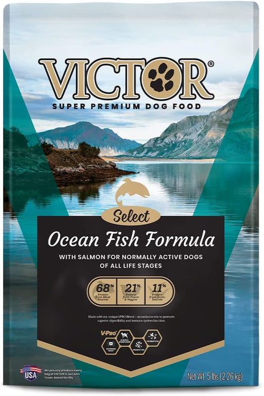 Super Premium Dog Food – Select - Ocean Fish Formula –Gluten Free Dry Dog Food for Normally Active Dogs and All Life Stages