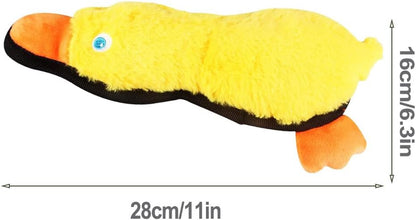 Dog Toy Duck, Durable Squeaky Dog Toy Plush Dog Duck Toy for Dog Cat, Yellow Duck